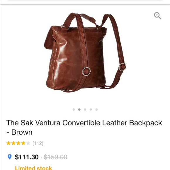 NWT The SAK crossbody/backpack distressed brown - Picture 7 of 8